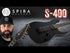 Spira Guitars S-400 MBK Roasted Poplar Electric Guitar, Roasted Maple, Ebony Tech FB - Satin Black